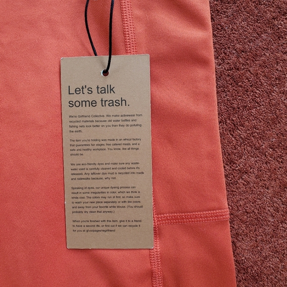 NWT Girlfriend Collective Compressive Pocket Legging in Tart - Picture 5 of 12